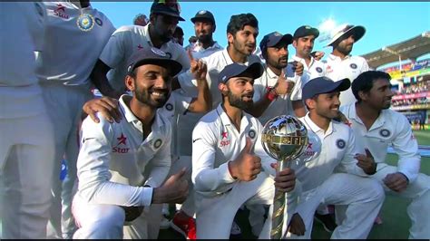 India Awarded Icc Test Championship Mace Youtube