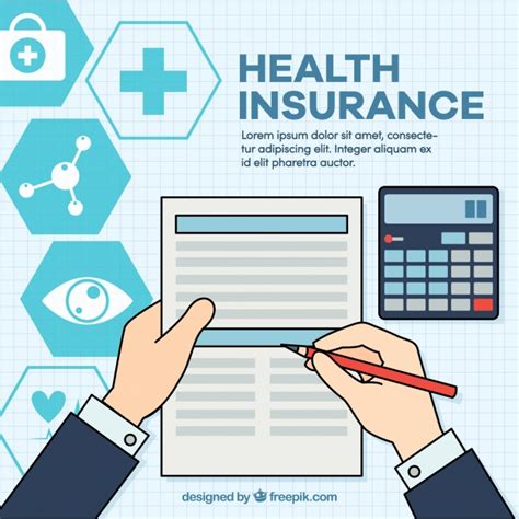 Plan document and summary plan description. Free Vector | Health insurance's document and claculator