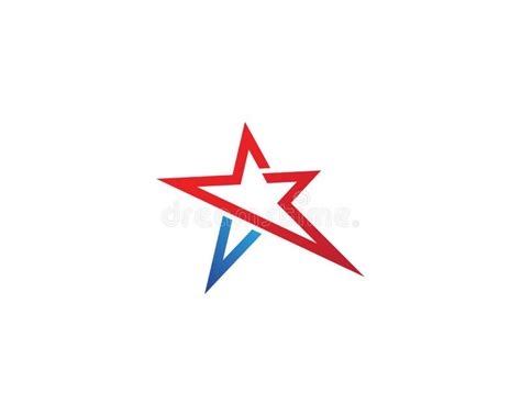 Red And Blue Star Business Logo Template Vector Icon Stock Vector