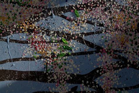 Artist Damien Hirst Showers Cherry Blossoms Over Paris Lifestyle