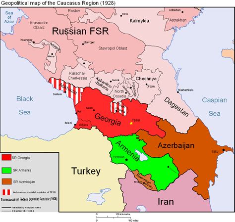 Map Of Caucasus Caucasus Mappery