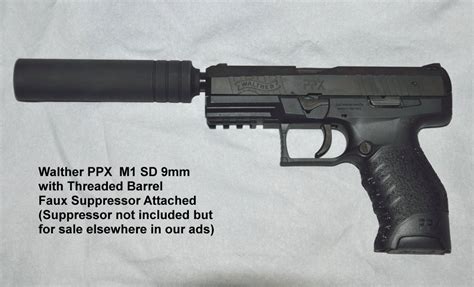 Walther Ppx M1 Sd 9mm Threaded Barrel Picatinny Rail Nib Sold New