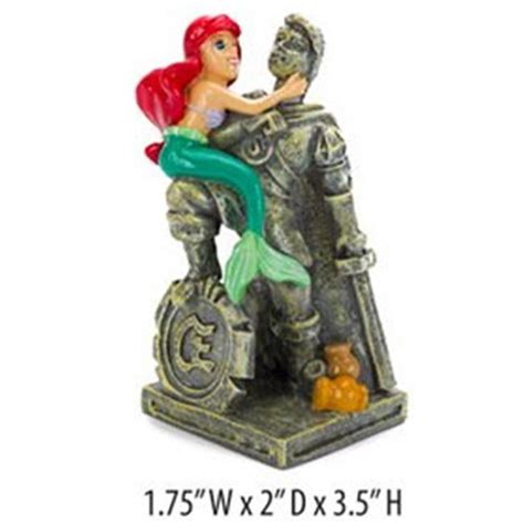 Disneys Little Mermaid Ariel With Eric Statue Aquarium Ornament Medium