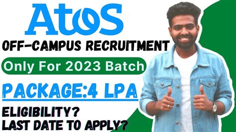 Atos Syntel Off Campus Drive For 2023 Batch Off Campus Drive For 2023