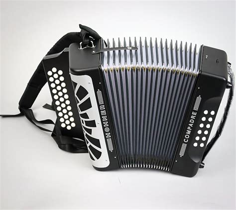 Hohner Compadre Diatonic Black Accordion Gcf Yandas Music Reverb