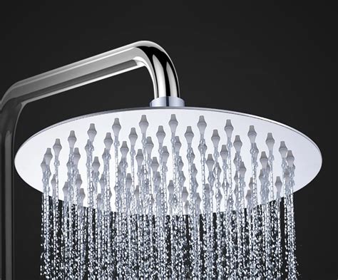 10 inch large rain showerhead stainless steel shower head with 120 hole powerful high pressure