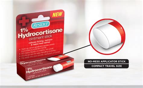 Restorz Hydrocortisone 1 Cream Treatment Stick 1 Pack