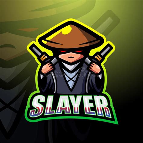 Slayer Mascot Esport Logo Design Stock Vector Illustration Of Killer