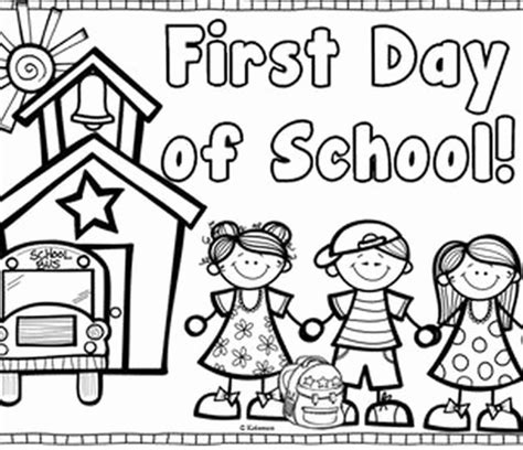 First Day Of 1st Grade Coloring Page Coloring Pages