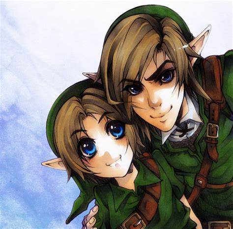 Zelda Link And Young Link By Xmenoux On Deviantart