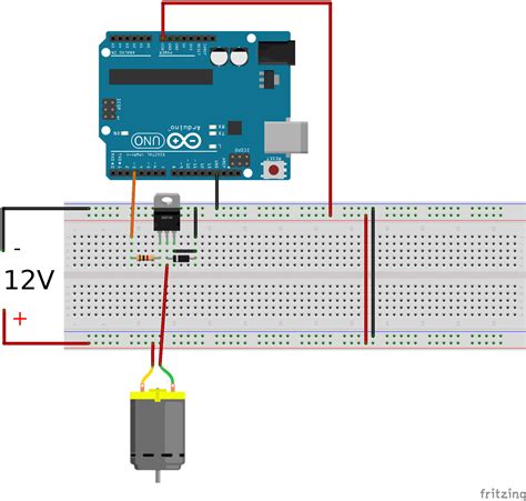 Transistors How To Control The Speed Of A 12v Dc Motor With An Arduino