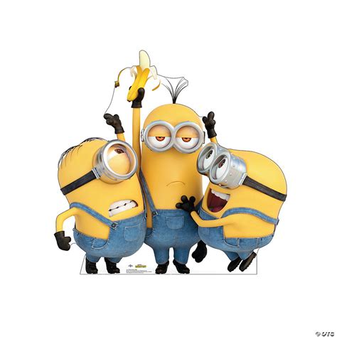 Minions Stuart Kevin And Bob Stand Up Oriental Trading