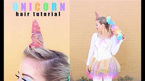 Unicorn Hair Tutorial Twist Me Pretty Halloween Tutorials Youtube