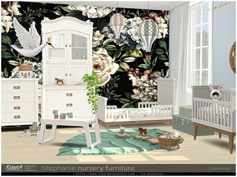 Stephanie Nursery Furniture By Severinka From Tsr • Sims 4 Downloads