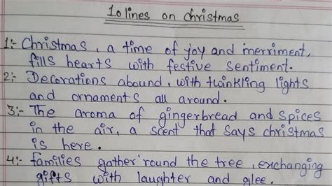 10 Lines On Christmas Christmas 10 Lines In English 10 Lines On