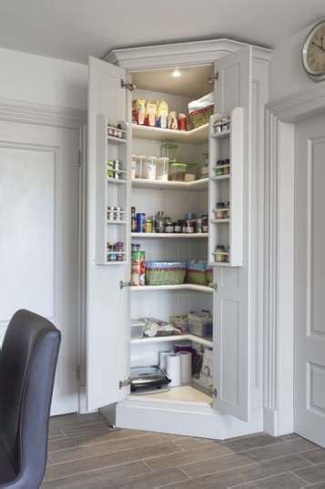 Our bespoke kitchen pantry cupboards, feature rows of crafted shelving & storage solutions to allow for efficient 48 gorgeous corner cabinet storage ideas for your kitchen #cabinetstorage #cabinetstorageideas. Walk In Pantry Organization Corner Shelves 59 Ideas ...