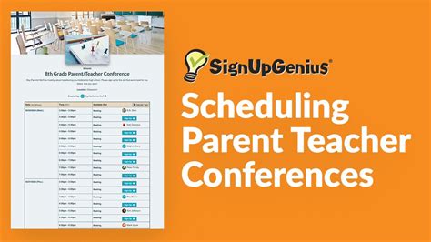 Parent Teacher Conference Sign Up Tutorial By Signupgenius Team Youtube