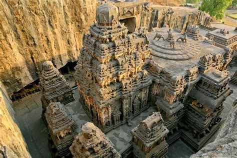 Carved Out Of A Mountain The Ancient Rock Cut Temple Complex Of Ellora