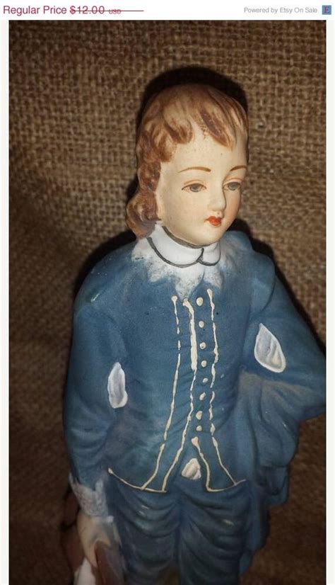 10 Off Sale Vintage Blue Boy Figurine Lefton By Junkyardblonde