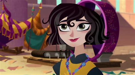 Cassandra Wearing The Necklace Varian Made For Her Cassandra Tangled Wallpaper Iphone Disney