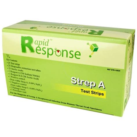 Rapid Response Strep A Testing Kit Streptococcal Infection Kit Test