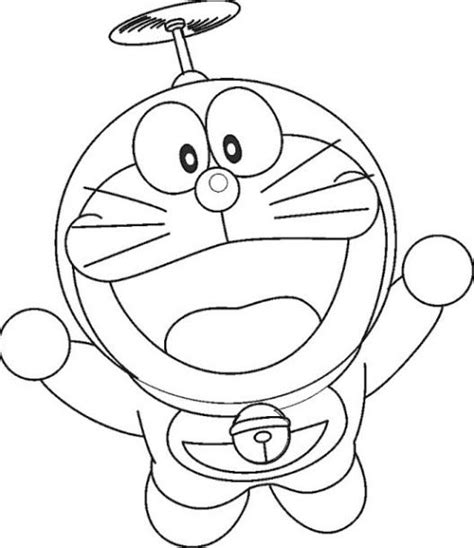 Contoh 26 Gambar Mewarnai Doraemon Lucu Kataucap