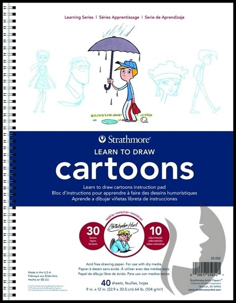 Strathmore Learn To Draw Cartoons Kroužková Vazba 104 Gm2 40 Listů