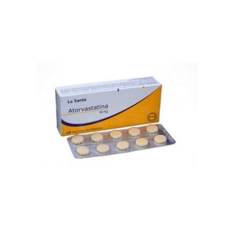 Atorvastatina 40 Mg ENVIOS REGIONALES Y NACIONAL Caja 10 Tabletas