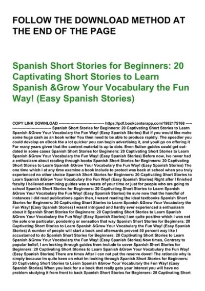 Spanish Short Stories For