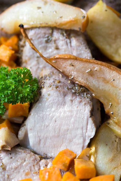 Preheat the oven to 375˚f (190˚c). ONE PAN ROASTED PORK WITH SWEET POTATO, PEAR, APPLE AND ...