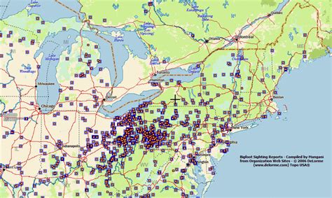 Map Of Pennsylvania Sasquatch Sightings Wildman Evidence Pinterest