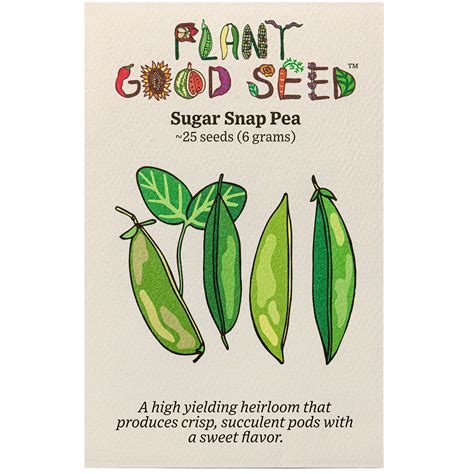 Sugar Snap Pea Seeds The Plant Good Seed Company