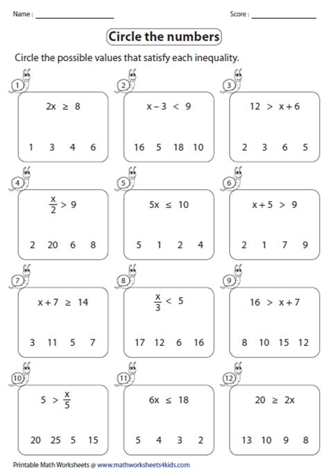 Looking for math worksheets 4 kids popular content, reviews and catchy facts? One Step Inequalities worksheets