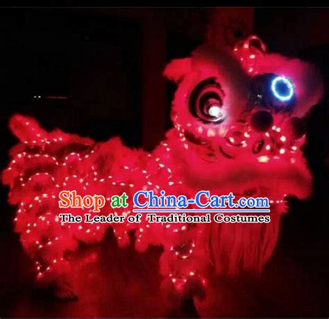 Electric Luminous Led Lights Supreme Lion Dance Costume Complete Set