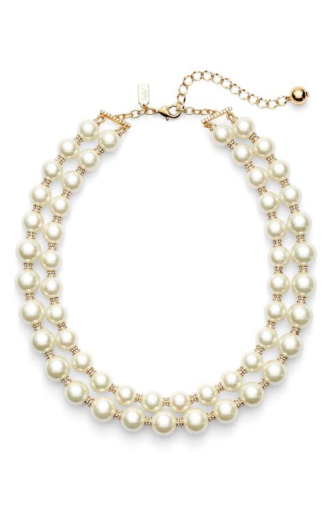 Kate Spade New York Pearls Of Wisdom Double Strand Faux Pearl