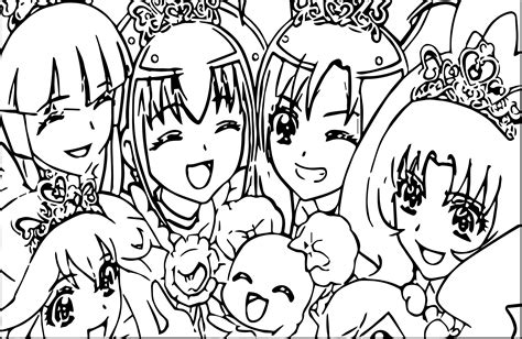 Glitter Force Doki Doki Pages Coloring Pages