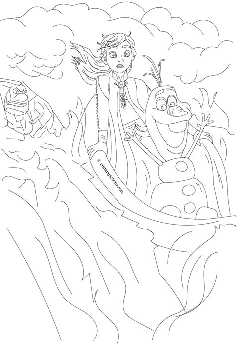Cartoon frozen 2 continues the adventure of your favorite characters from the famous animated fairy tale disney's frozen. Frozen 2 Coloring Pages - Elsa and Anna coloring