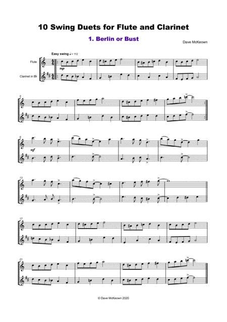 10 Swing Duets For Flute And Clarinet By David Mckeown Digital Sheet