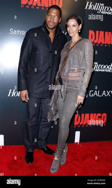 Michael Strahan And Nicole Murphy Attend The Premiere Of Django Unchained Held At The Ziegfeld