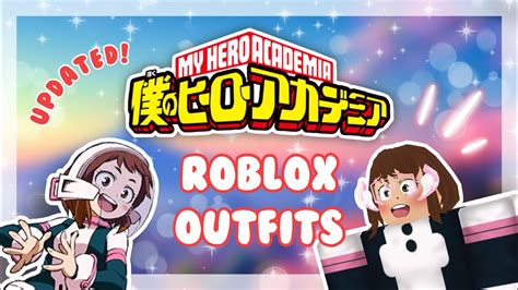 Updated My Hero Academia Roblox Outfit Ideas Anime Youtube