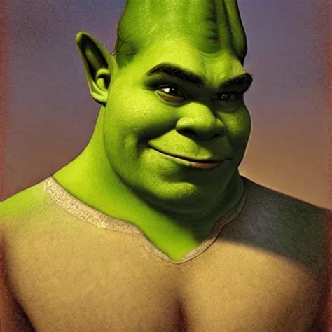 Shrek Extremely Sensual Hyperrealistic Portrait Stable Diffusion