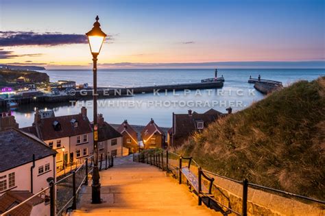 Atmospheric Twilight At Whitby 199 Steps Whitby Photography