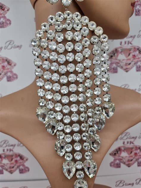 Drag Queen Jewellery Xxl Clear Earrings Etsy Uk