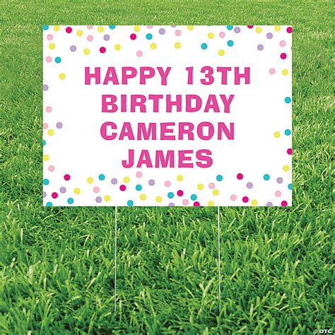 Personalized Sprinkles Yard Sign Oriental Trading