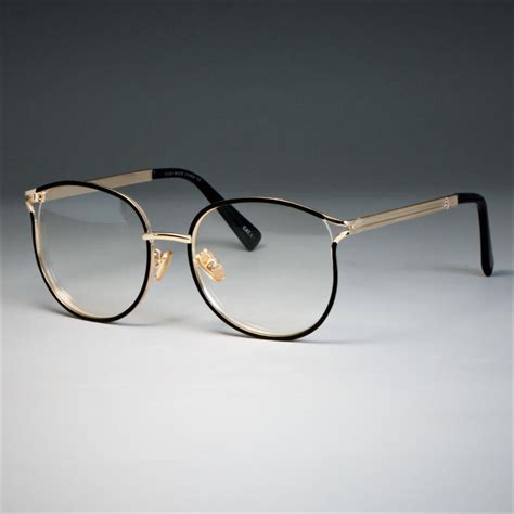 Brand Designer Cat Eye Glasses Frames Women Metal Optical
