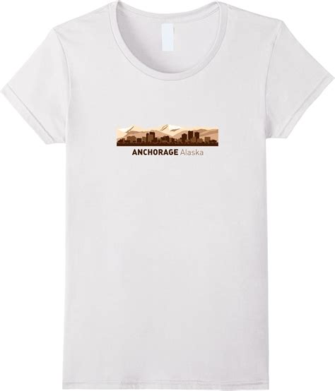 Amazon.com: Anchorage, AK City Skyline | Alaska Hometown Pride T-shirt