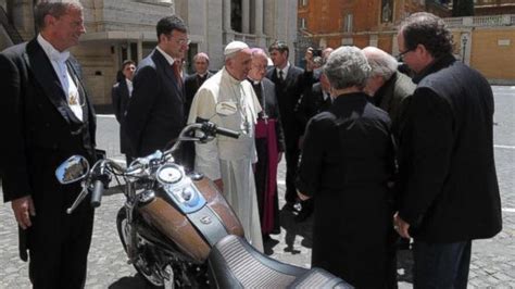 The Pope Is Selling His Harley Yep Hes Got A Harley Abc News