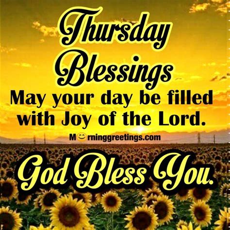 30 Amazing Thursday Morning Blessings Morning Greetings Morning