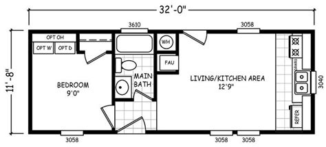 12 X 32 Lofted Barn Cabin Floor Plans