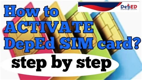 How To Activate Deped Sim Cardstep By Step Guide Youtube